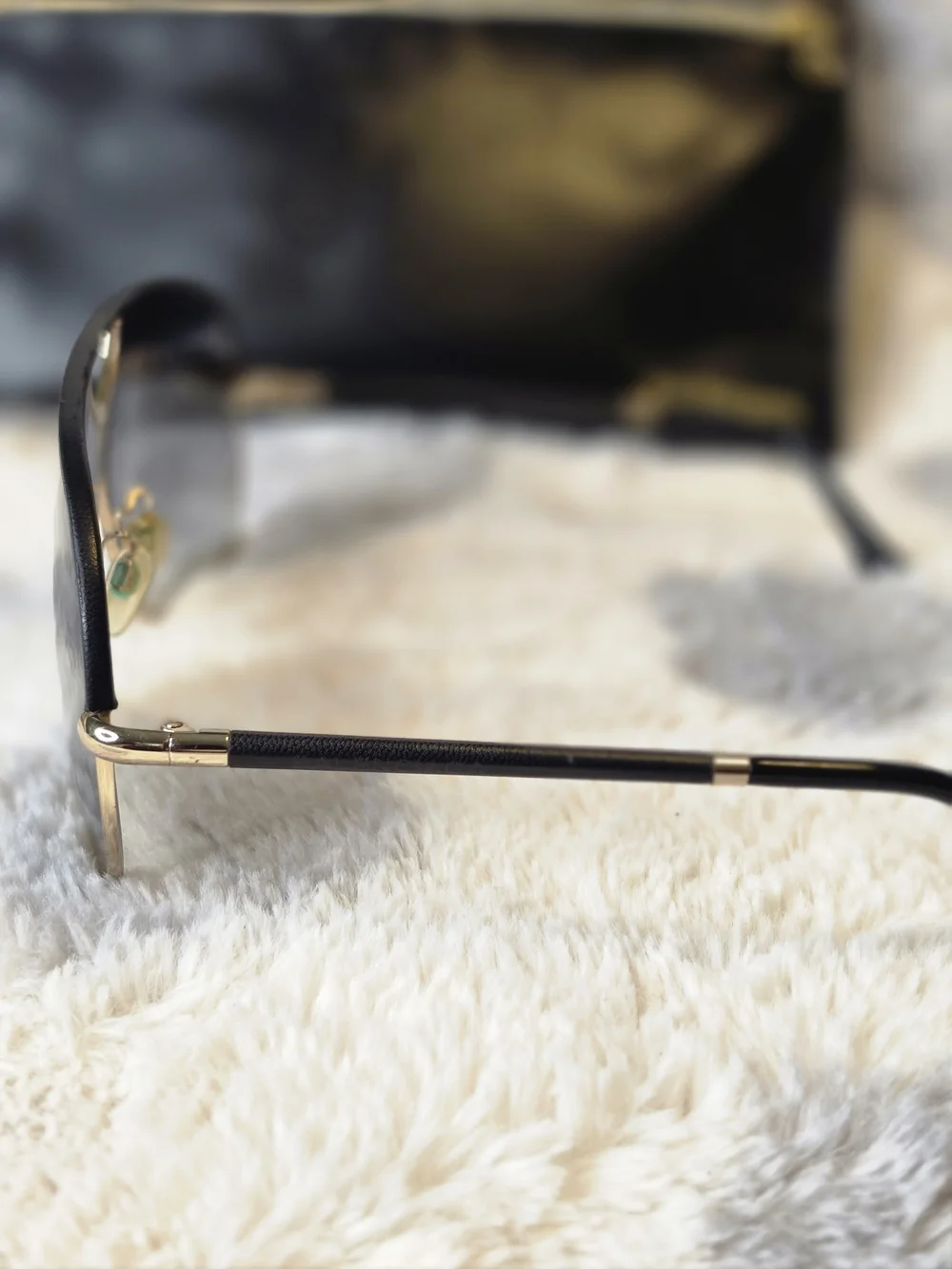 Balenciaga Gold Frame Black Gradient Lens Women's Sunglasses